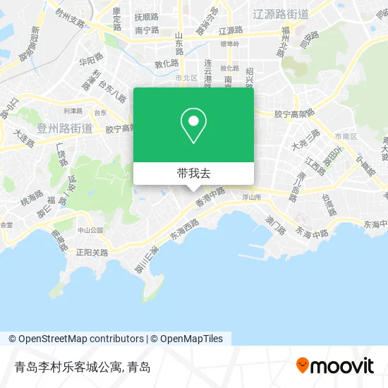 青岛李村乐客城公寓地图