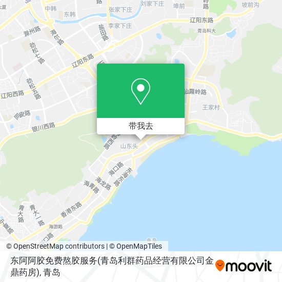 东阿阿胶免费熬胶服务(青岛利群药品经营有限公司金鼎药房)地图
