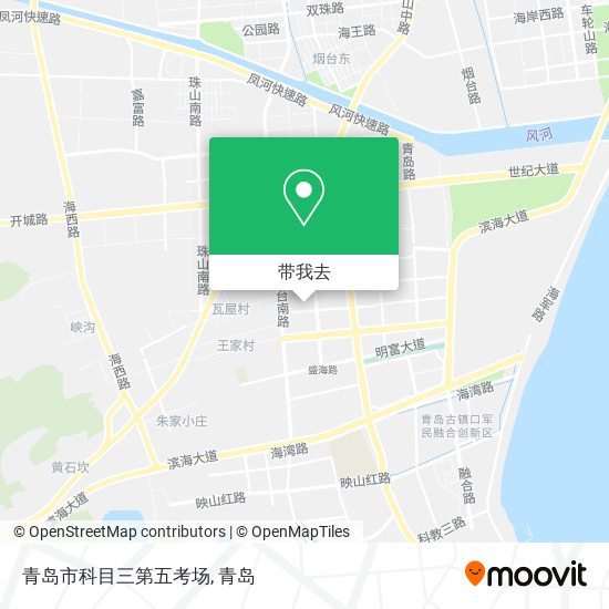 青岛市科目三第五考场地图