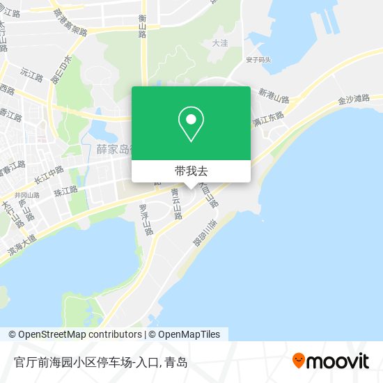 官厅前海园小区停车场-入口地图