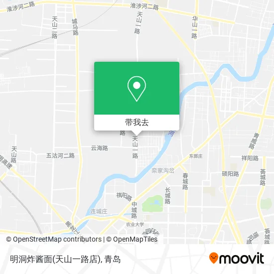 明洞炸酱面(天山一路店)地图