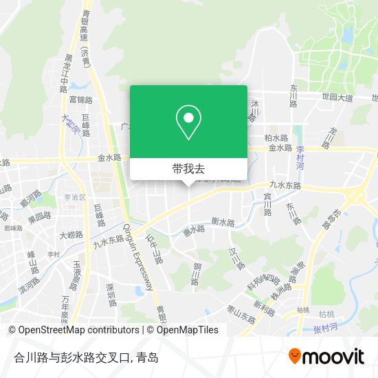 合川路与彭水路交叉口地图
