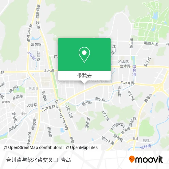 合川路与彭水路交叉口地图