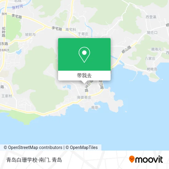 青岛白珊学校-南门地图