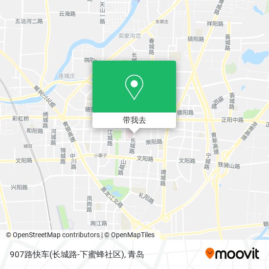 907路快车(长城路-下蜜蜂社区)地图