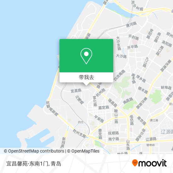 宜昌馨苑-东南1门地图