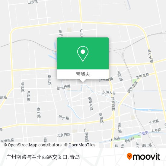 广州南路与兰州西路交叉口地图