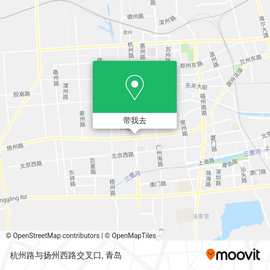 杭州路与扬州西路交叉口地图