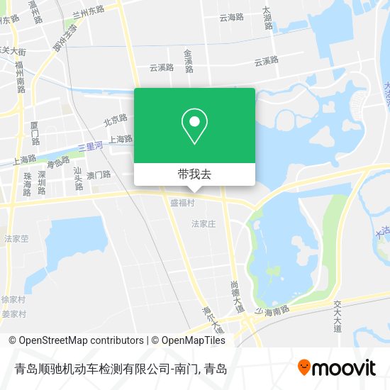 青岛顺驰机动车检测有限公司-南门地图
