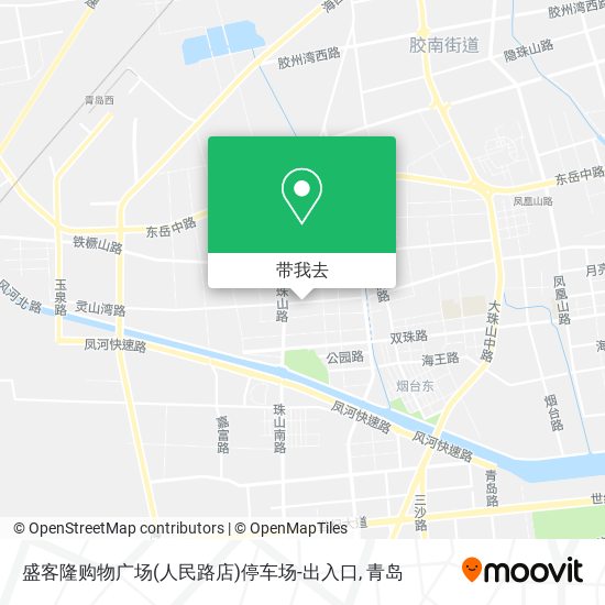 盛客隆购物广场(人民路店)停车场-出入口地图