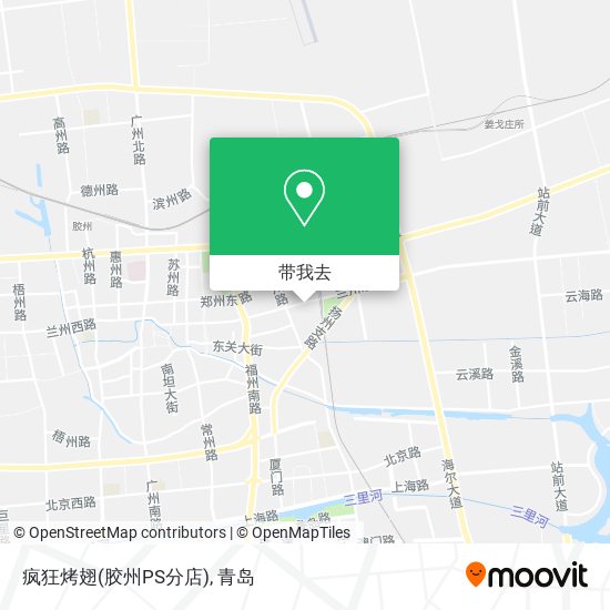 疯狂烤翅(胶州PS分店)地图