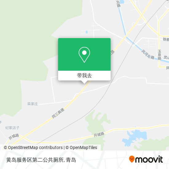 黄岛服务区第二公共厕所地图