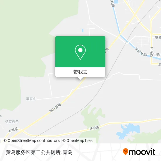黄岛服务区第二公共厕所地图