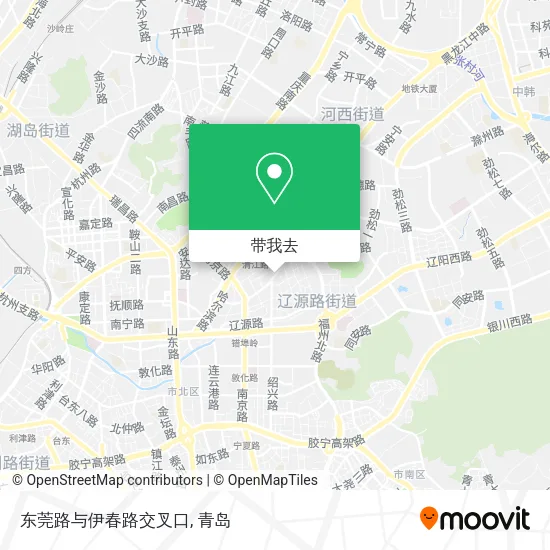 东莞路与伊春路交叉口地图