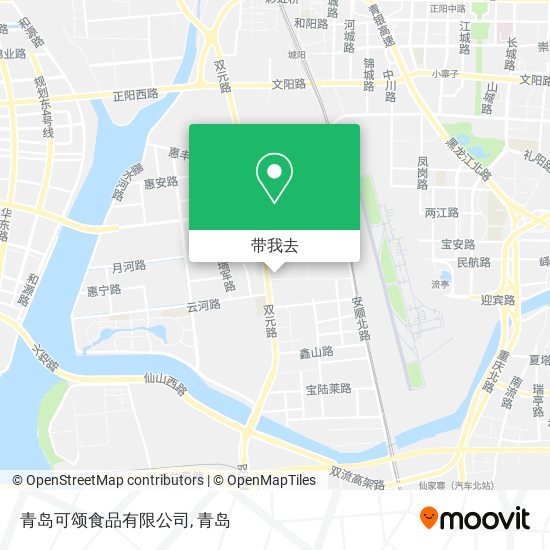 青岛可颂食品有限公司地图