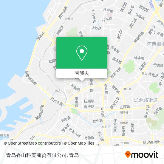 青岛香山科美商贸有限公司地图