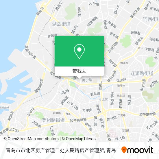 青岛市市北区房产管理二处人民路房产管理所地图