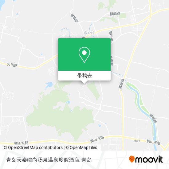 青岛天泰峪尚汤泉温泉度假酒店地图