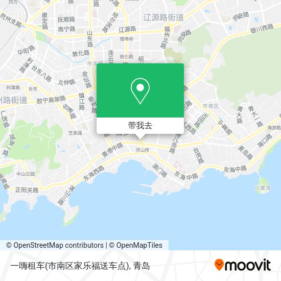 一嗨租车(市南区家乐福送车点)地图