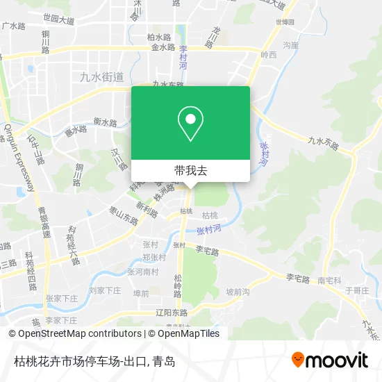 枯桃花卉市场停车场-出口地图