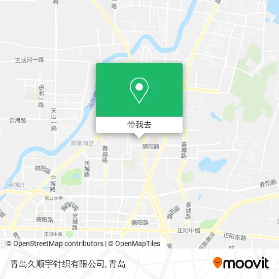 青岛久顺宇针织有限公司地图