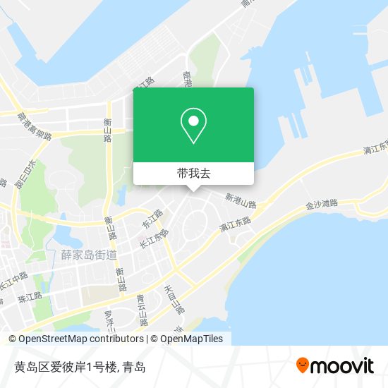 黄岛区爱彼岸1号楼地图