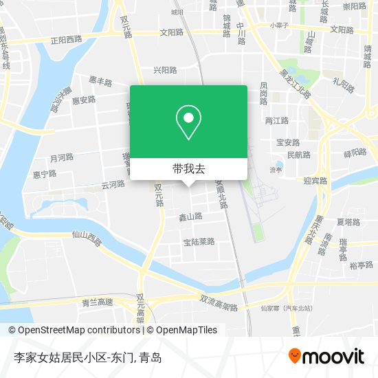 李家女姑居民小区-东门地图