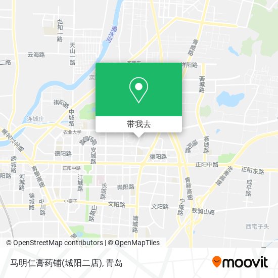 马明仁膏药铺(城阳二店)地图