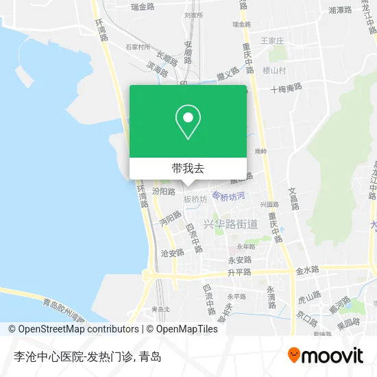 李沧中心医院-发热门诊地图