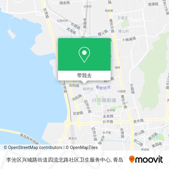 李沧区兴城路街道四流北路社区卫生服务中心地图