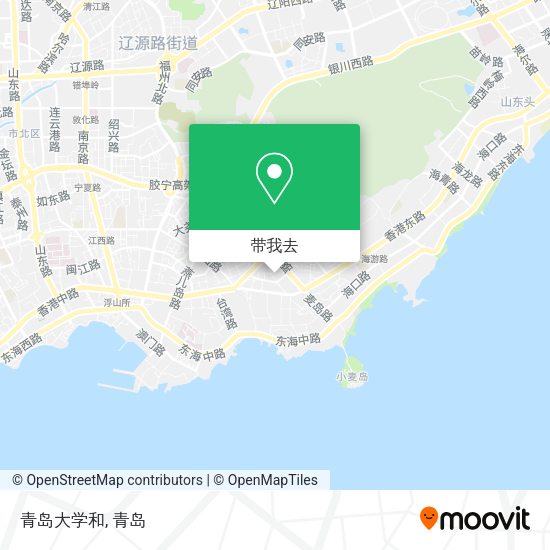 青岛大学和地图