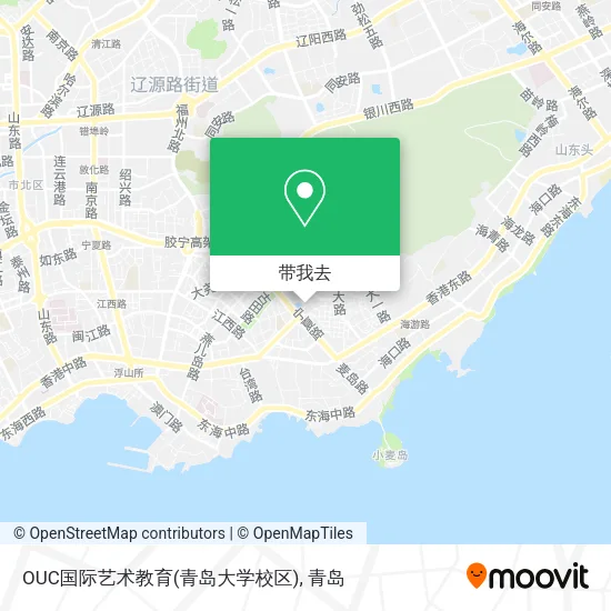 OUC国际艺术教育(青岛大学校区)地图