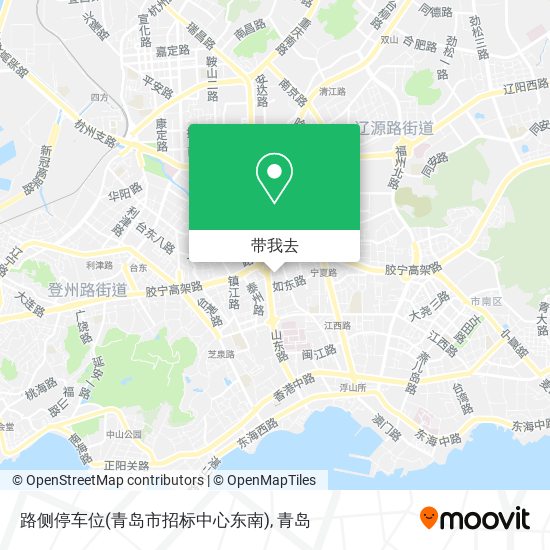 路侧停车位(青岛市招标中心东南)地图