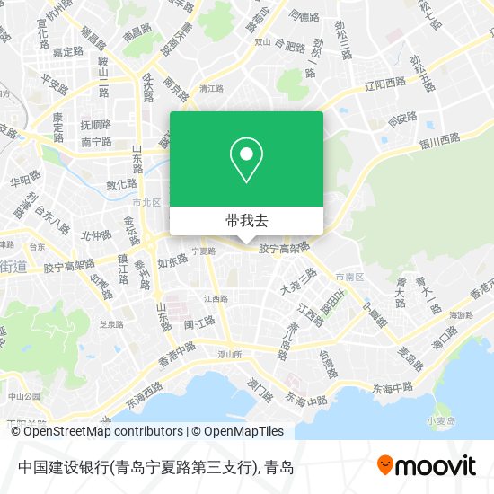 中国建设银行(青岛宁夏路第三支行)地图