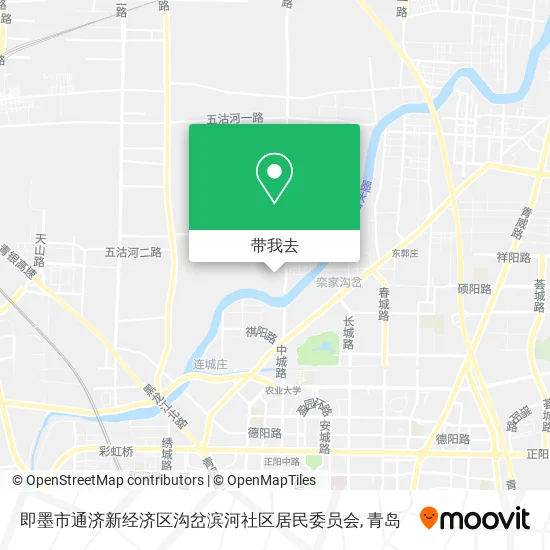 即墨市通济新经济区沟岔滨河社区居民委员会地图