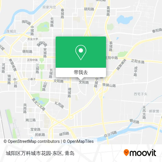 城阳区万科城市花园-东区地图