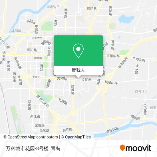 万科城市花园-8号楼地图