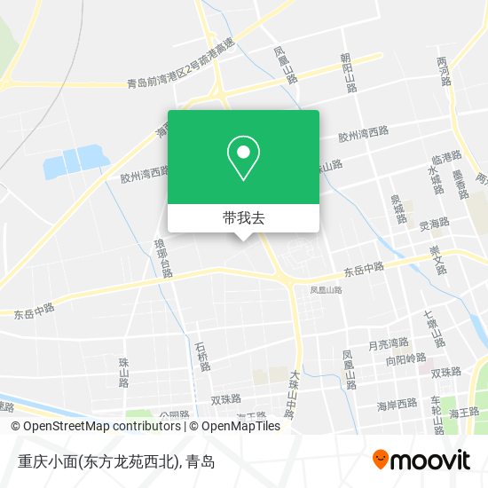 重庆小面(东方龙苑西北)地图