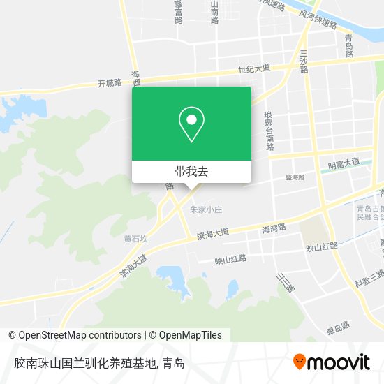 胶南珠山国兰驯化养殖基地地图