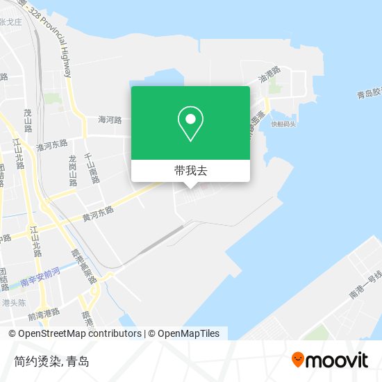 简约烫染地图