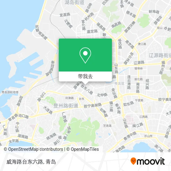 威海路台东六路地图