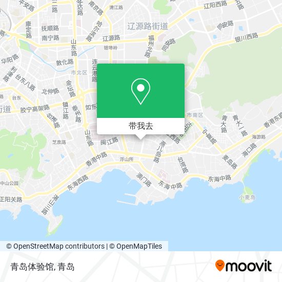 青岛体验馆地图