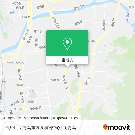 卡凡·LiLy(青岛东方城购物中心店)地图