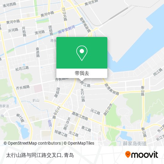 太行山路与同江路交叉口地图