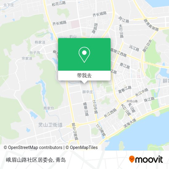 峨眉山路社区居委会地图