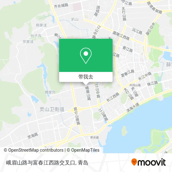 峨眉山路与富春江西路交叉口地图