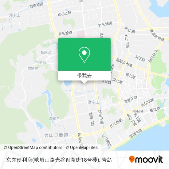京东便利店(峨眉山路光谷创意街18号楼)地图