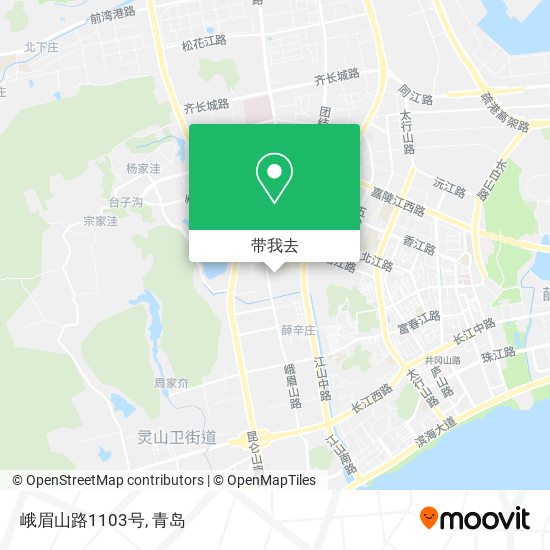 峨眉山路1103号地图