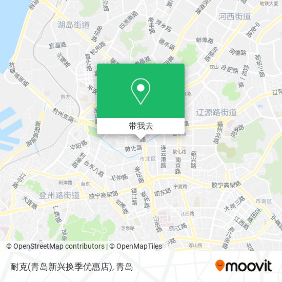 耐克(青岛新兴换季优惠店)地图