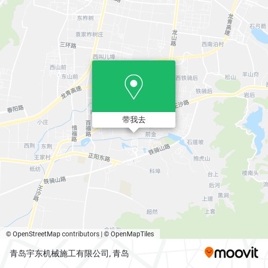 青岛宇东机械施工有限公司地图